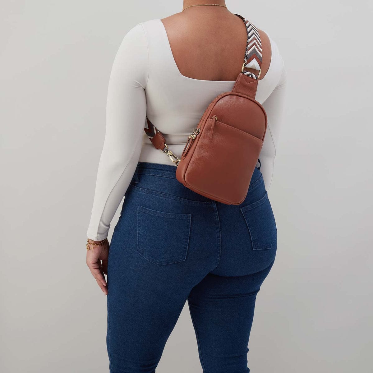 Hobo Cass Sling in Pebbled Leather - Bridle Brown - Little Miss Muffin Children & Home