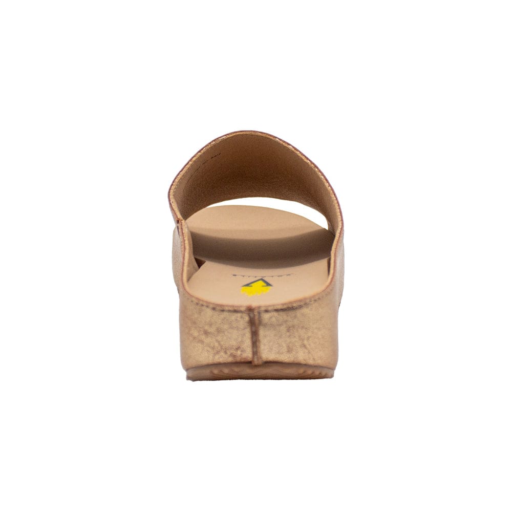 Volatile Wren Gold Faux Leather Cork Platform Sandal - Little Miss Muffin Children & Home