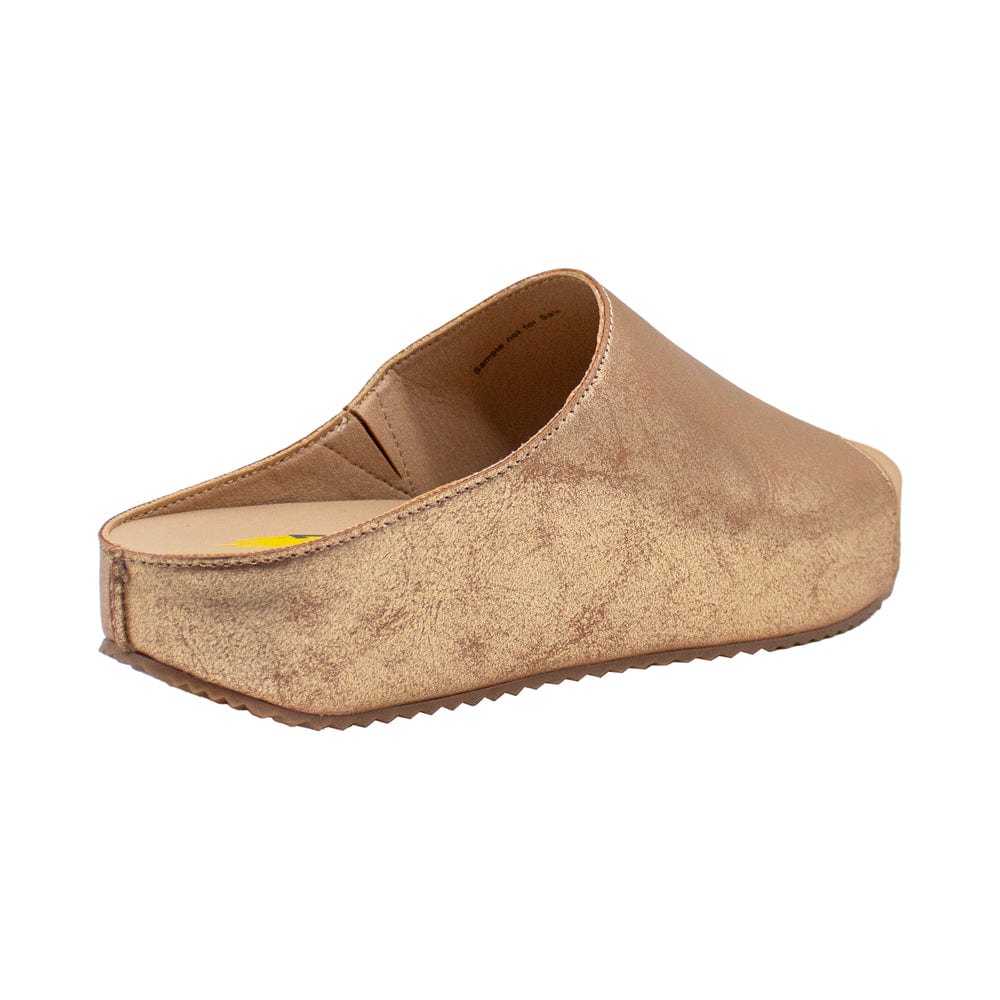 Volatile Wren Gold Faux Leather Cork Platform Sandal - Little Miss Muffin Children & Home