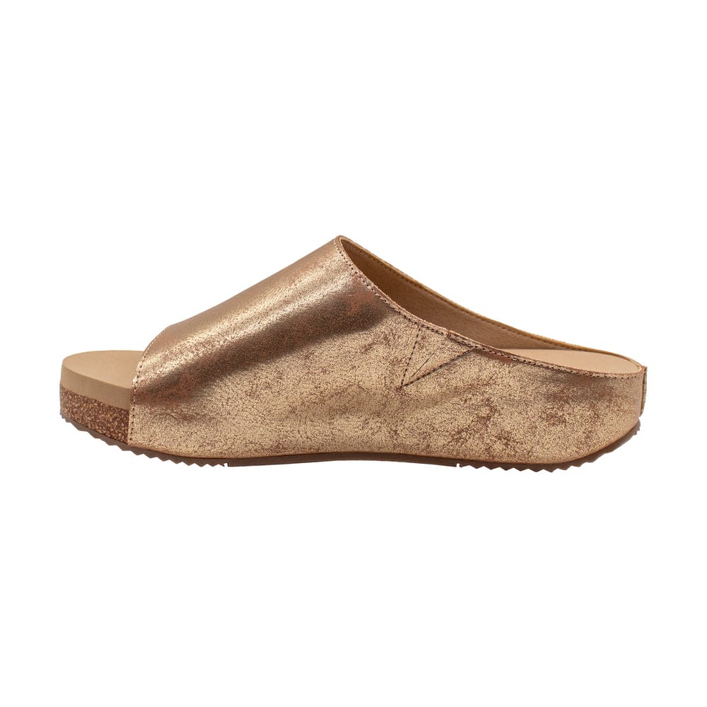 Volatile Wren Gold Faux Leather Cork Platform Sandal - Little Miss Muffin Children & Home