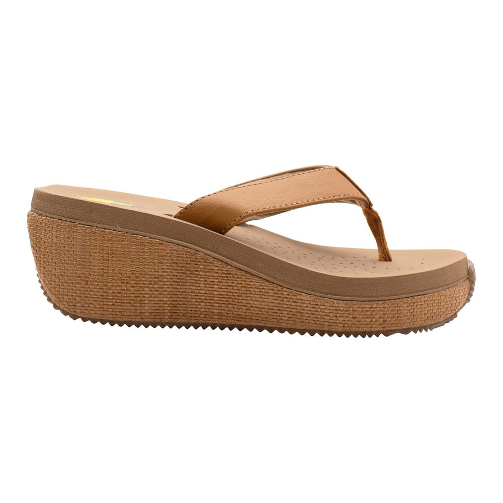 Volatile Bahama Rafia Platform Thong