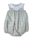 Whimsy Bay Kids Pastel Prep Plaid Scalloped Bubble - Little Miss Muffin Children & Home