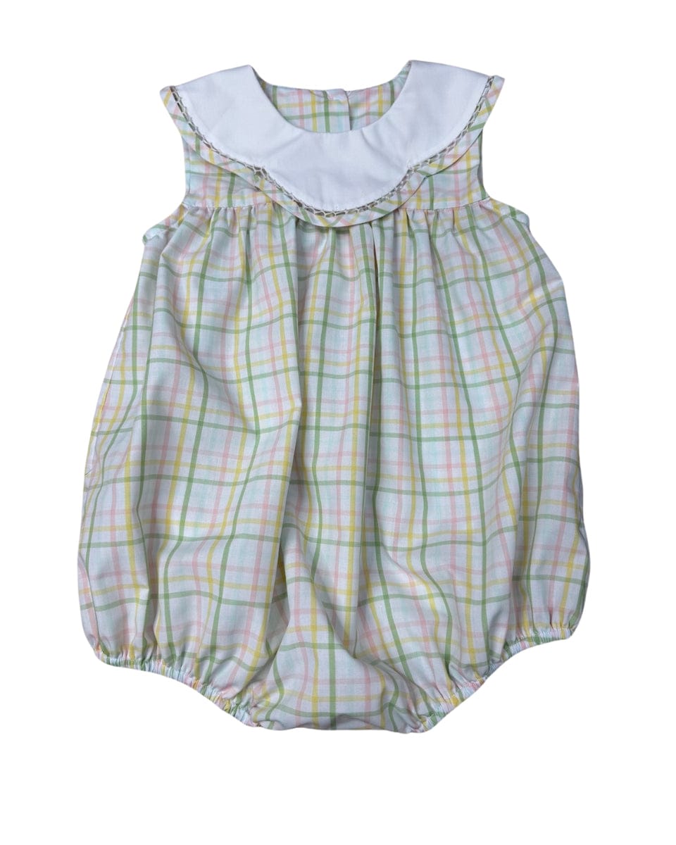 Whimsy Bay Kids Pastel Prep Plaid Scalloped Bubble - Little Miss Muffin Children & Home