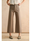 brown wide leg pants with pockets