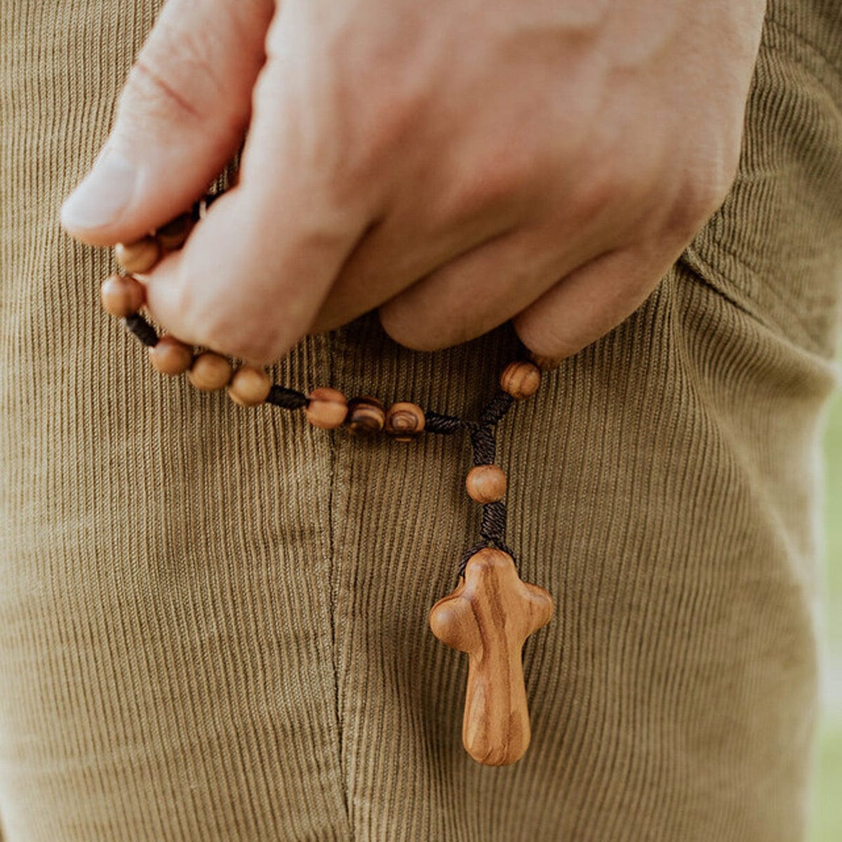 My Saint My Hero My Saint My Hero Peace Olive Wood Rosary Chaplet - Little Miss Muffin Children & Home