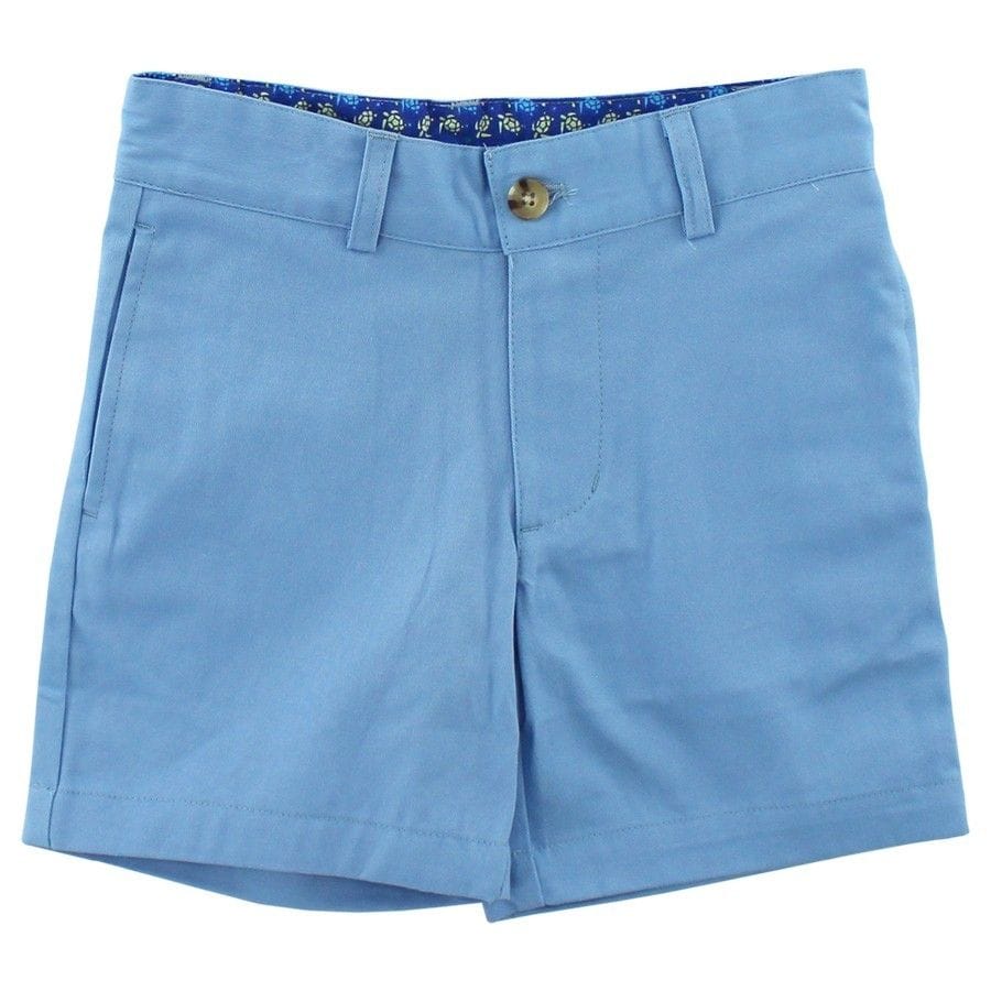 Pete Cotton Twill Shorts in Harbor Blue