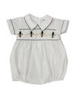 Lulu Bebe Noah Saints Fleur de Lis Embroidered Bubble - Little Miss Muffin Children & Home
