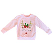 Ana Long Sleeve Sequin Reindeer Top