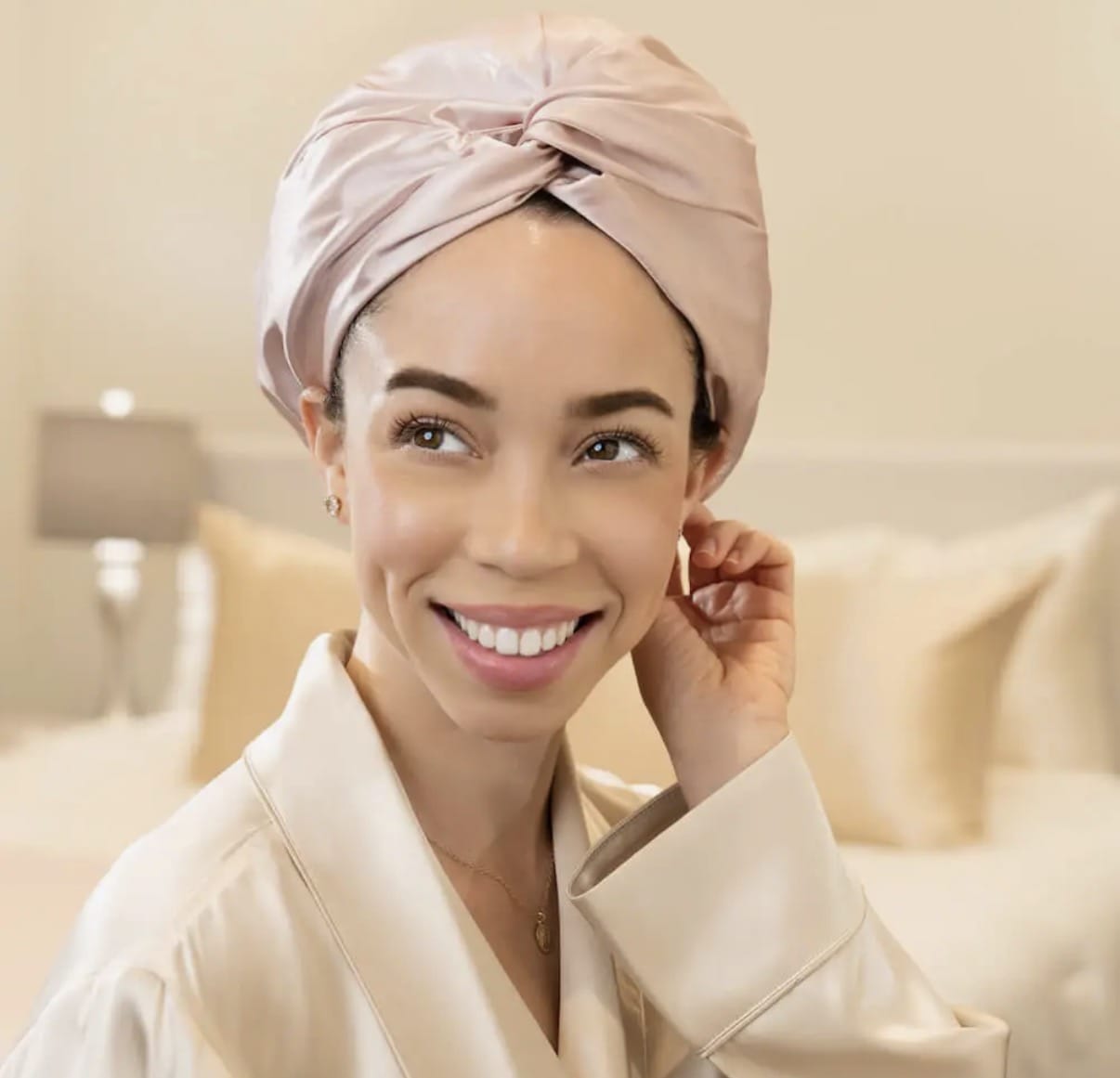Pink Blissy Silk Bonnet