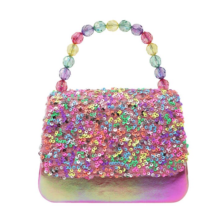 Pink & Purple Glitter Handbag