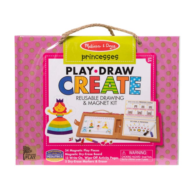 Melissa & Doug Melissa & Doug Natural Play: Play, Draw, Create Princess Reusable Drawing & Magnet Kit - Little Miss Muffin Children & Home