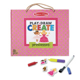 Melissa & Doug Melissa & Doug Natural Play: Play, Draw, Create Princess Reusable Drawing & Magnet Kit - Little Miss Muffin Children & Home