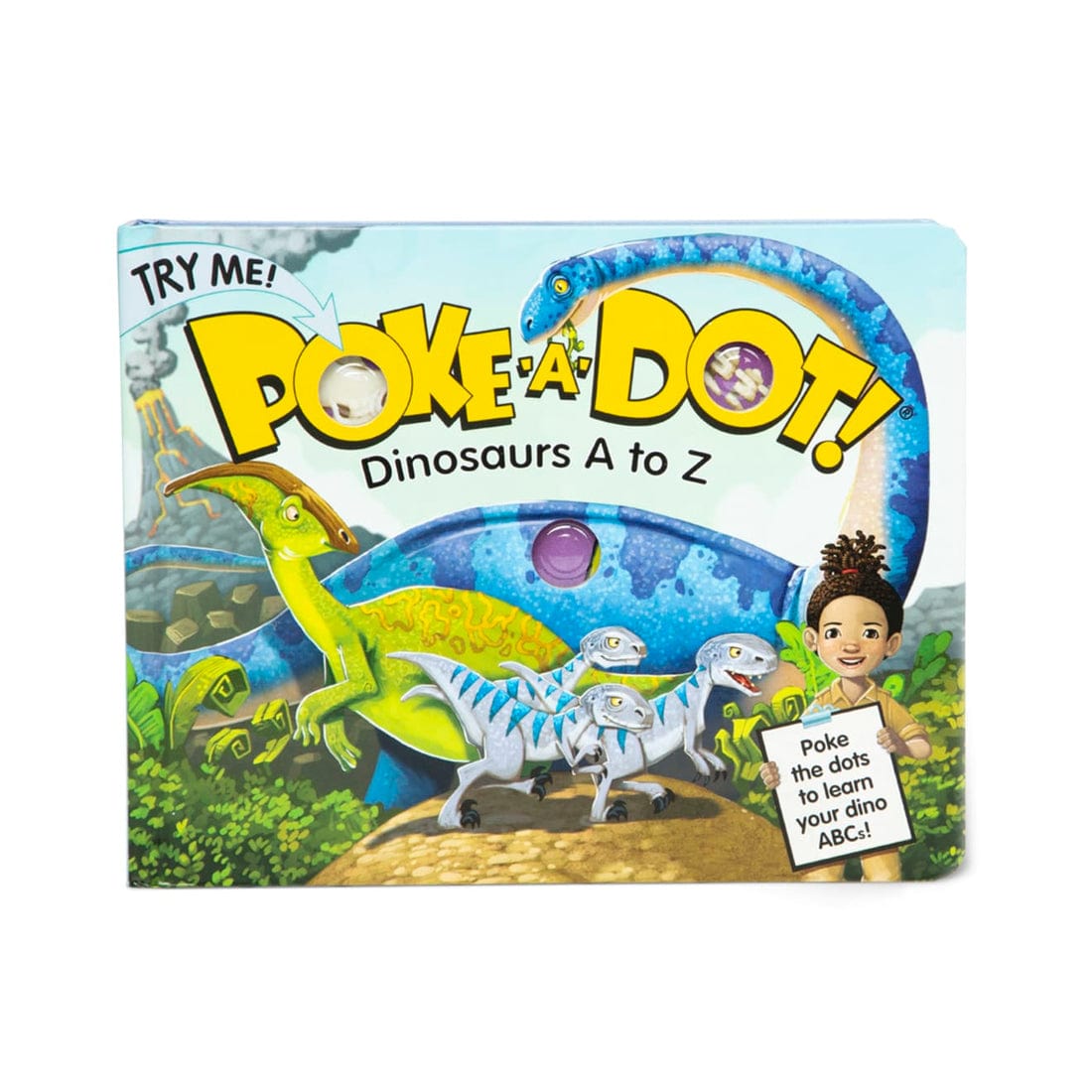 Melissa & Doug Melissa & Doug Poke A Dot Dinosaurs A to Z Book - Little Miss Muffin Children & Home