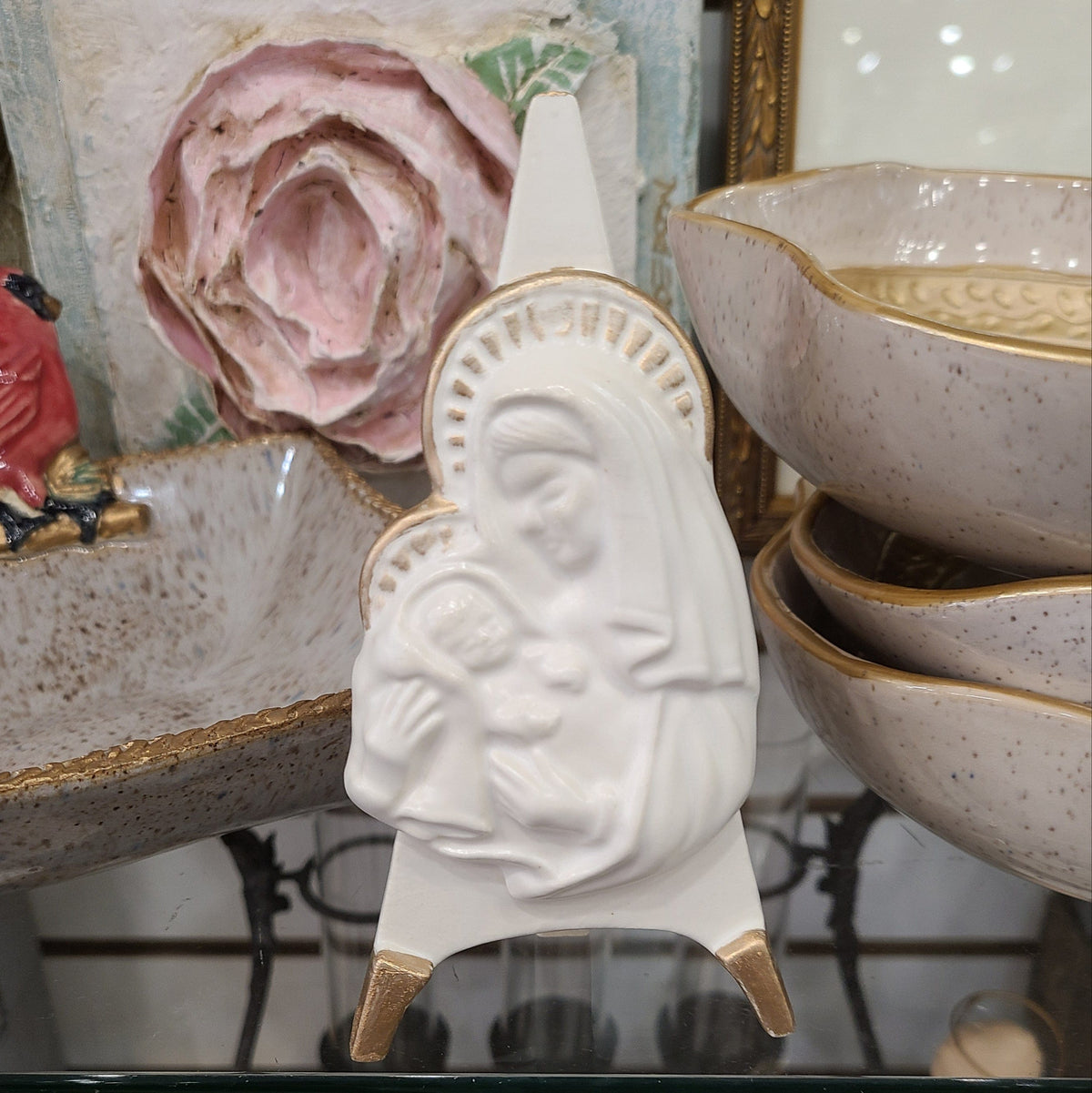 Pam Sack Pottery Pamela Sack Pottery Madonna and Child on Easel - Little Miss Muffin Children & Home