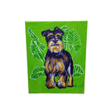 Mardiclaw Schnauzer Painting On Canvas - Little Miss Muffin Children & Home