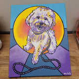 Mardiclaw Poodle Painting On Canvas - Little Miss Muffin Children & Home