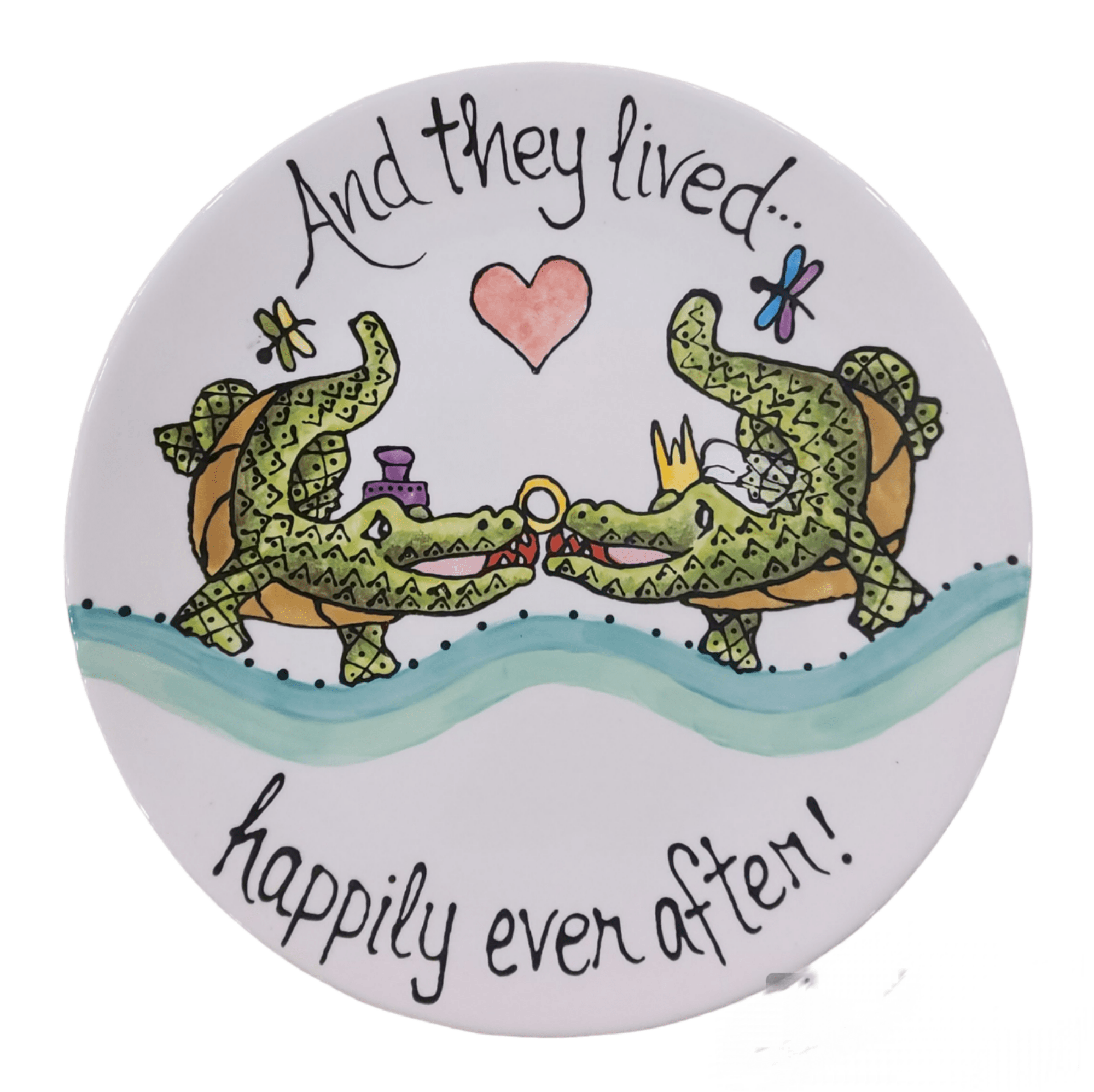 Jan Salzer Art Jan Salzer Round Alligator Wedding Platter - Little Miss Muffin Children & Home