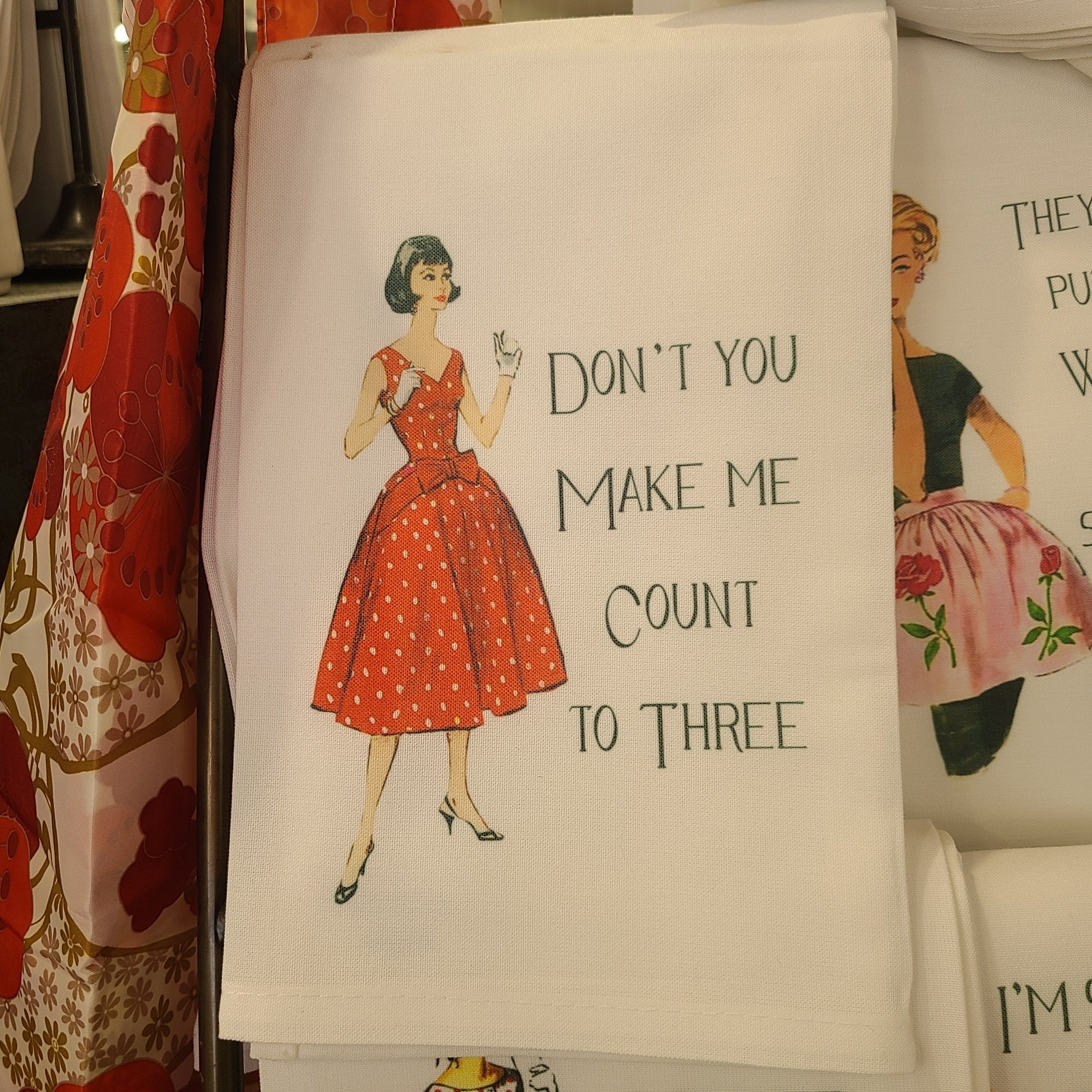 Sassy Talkin Don't Make Me Count To 3   Dish Towel - Little Miss Muffin Children & Home