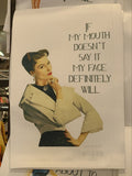 Sassy Talkin Sassy Talkin "Mouth Doesn't Say it My Face Will" Dish Towel - Little Miss Muffin Children & Home