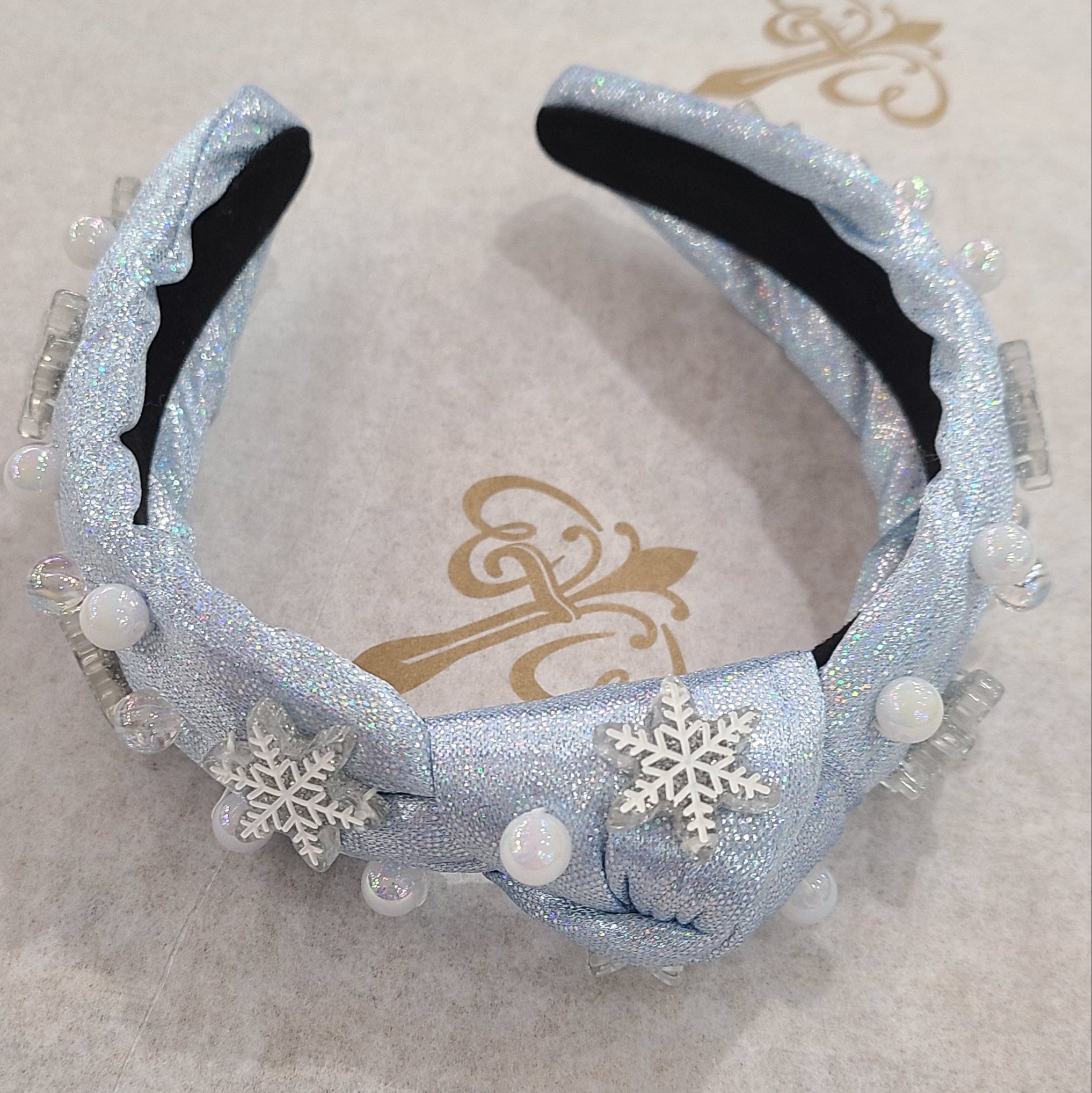 Bows Arts Bows Arts Snowflake Knot Headband - Little Miss Muffin Children & Home