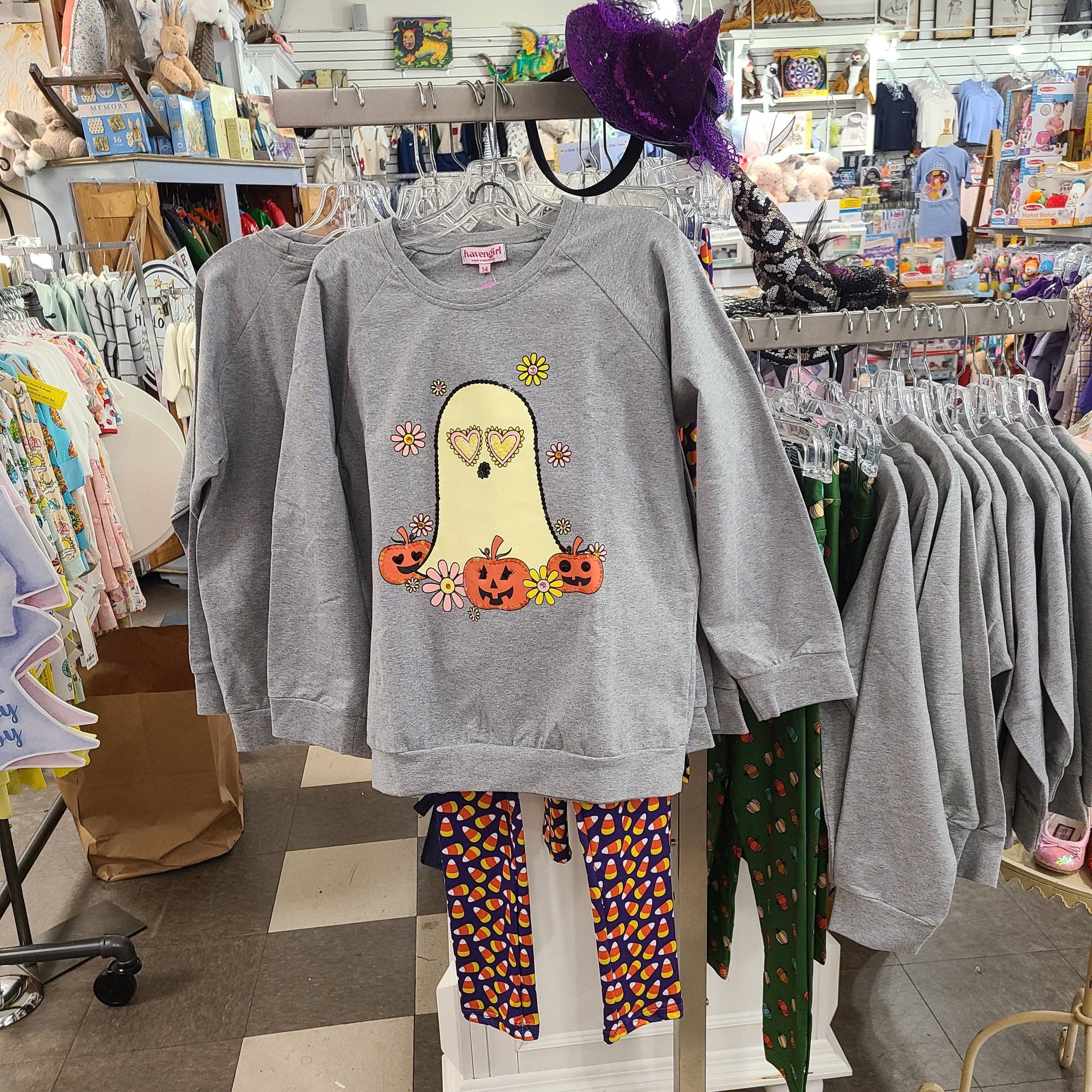 Joyous and Free Joyous and Free Ghost Sweatshirt - Little Miss Muffin Children & Home