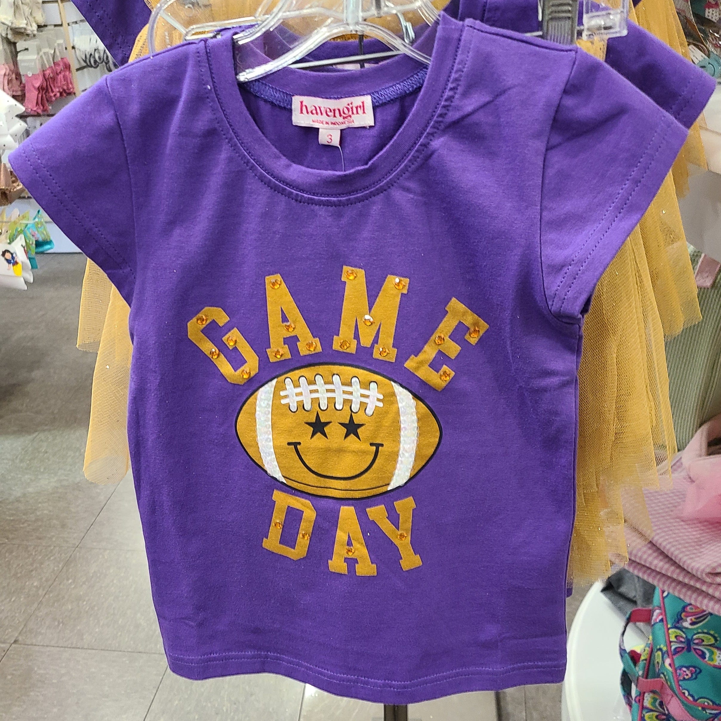 Joyous and Free Joyous and Free #13 Game Day Tee - Little Miss Muffin Children & Home