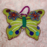 Ornaments 4 Orphans Ornaments 4 Orphans Embroidered Wool Butterfly Ornaments - Little Miss Muffin Children & Home