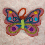 Ornaments 4 Orphans Ornaments 4 Orphans Embroidered Wool Butterfly Ornaments - Little Miss Muffin Children & Home