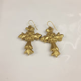 Carol Cassisa Carol Cassisa Large Cross Earrings - Little Miss Muffin Children & Home