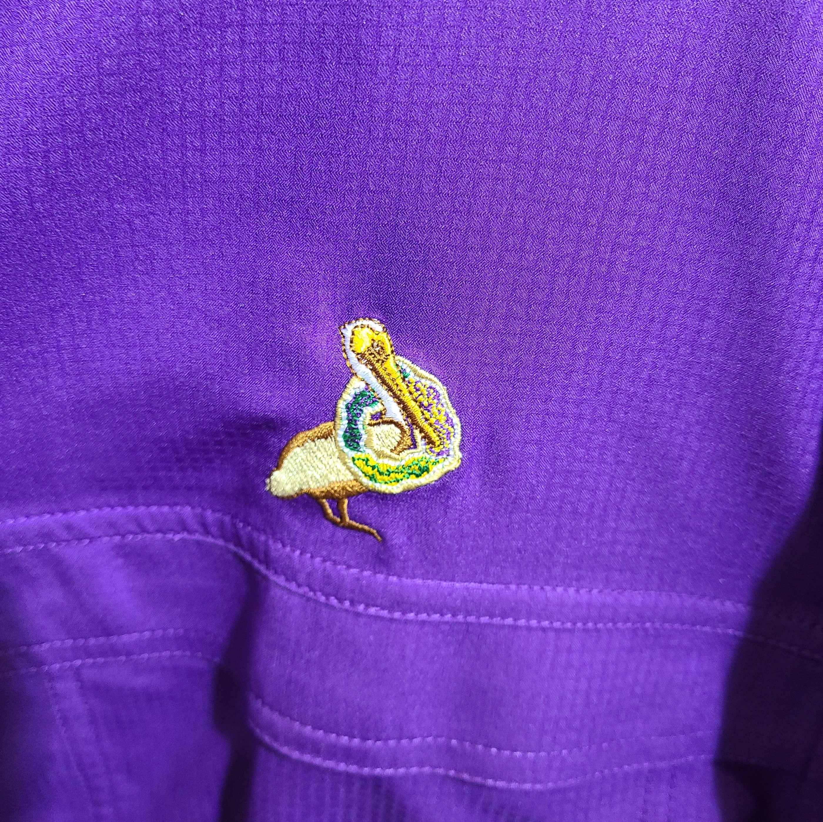 Whereable Art WHEREable Art Mardi Gras Pelican with King Cake Fishing Shirt - Little Miss Muffin Children & Home