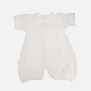 Paty, Inc. Paty Short Sleeve Cuffed White Bubble with White Trim - Little Miss Muffin Children & Home