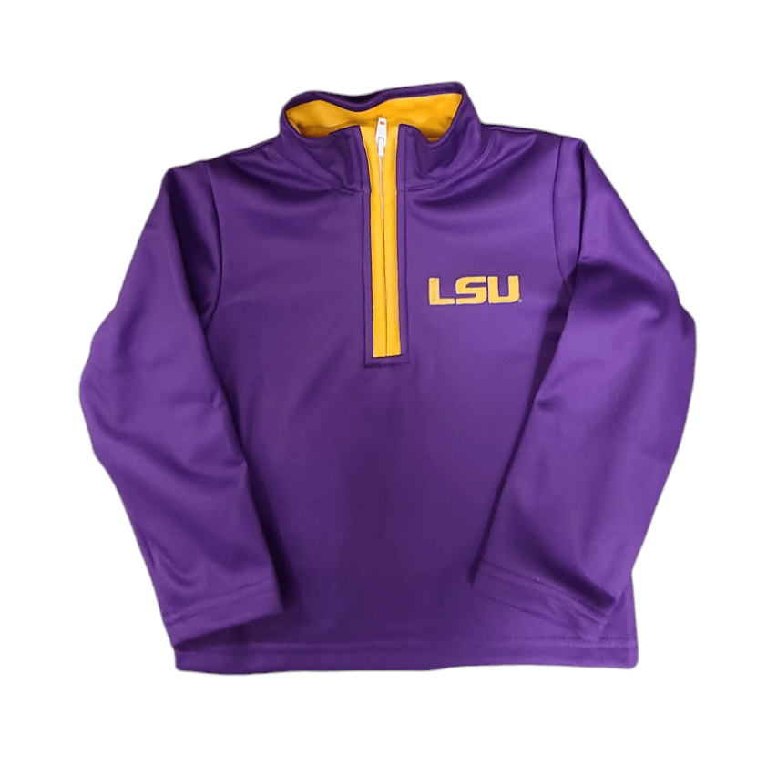 Vive La Fete Vive La Fete LSU Tigers Purple Quarter Zip Pullover - Little Miss Muffin Children & Home