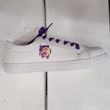 Brewer Enterprises Ladies Purple & Gold Tiger Sneakers - Little Miss Muffin Children & Home