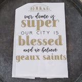 Nola Tawk Geaux Saints Kitchen Towel - Little Miss Muffin Children & Home