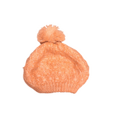 Abel & Lula Knit Hat with Pompom in Orange