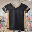 Vive La Fete Vive La Fete Black & Gold Football Jersey - Little Miss Muffin Children & Home