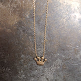 Katie Peak "Giggles & Grace" Gold Crown Charm Necklace