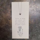 Katie Peak "Giggles & Grace" Silver Crown Charm Necklace