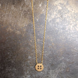 Katie Peak "The Love Button" Button Charm Necklace