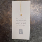 Katie Peak "The Love Button" Button Charm Necklace