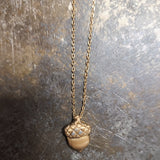 Katie Peak "The Acorn & The Tree" Acorn Charm Necklace