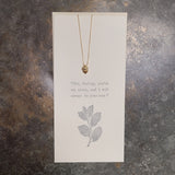 Katie Peak "The Acorn & The Tree" Acorn Charm Necklace