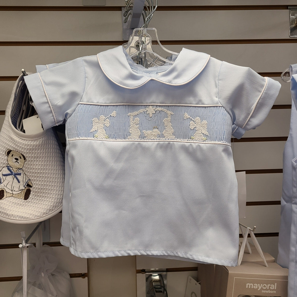 Lulu Bebe Lulu Bebe Nativity Smocked Champ Bloomer Set - Little Miss Muffin Children & Home