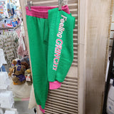 Joyous and Free Feeling Grinchy Jogger in Blarney/Magenta