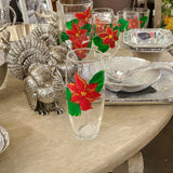 Michelle's Art Box Poinsettia Glassware Collection