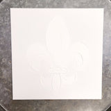 Coddiwomple Paint Your Own Canvas Mardi Gras Fleur de Lis 12x12