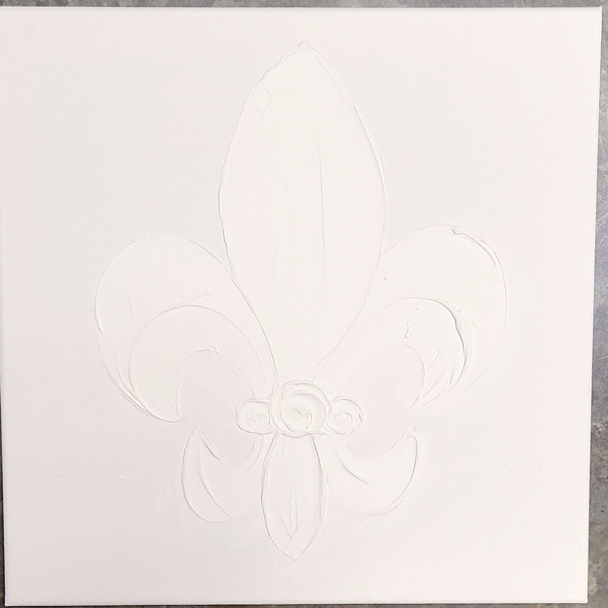 Coddiwomple Coddiwomple Paint Your Own Canvas Mardi Gras Fleur de Lis 12x12 - Little Miss Muffin Children & Home