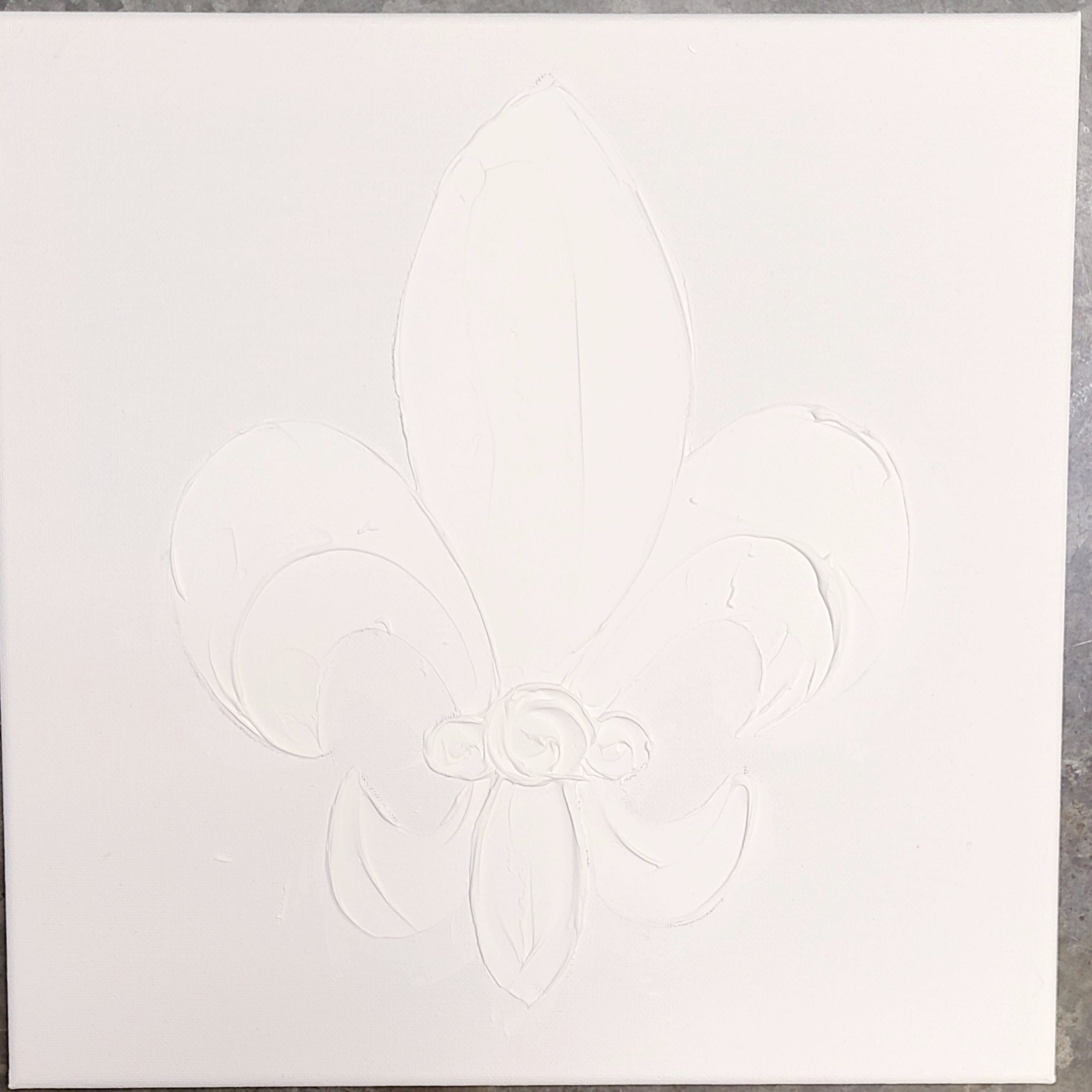 Coddiwomple Coddiwomple Paint Your Own Canvas Mardi Gras Fleur de Lis 12x12 - Little Miss Muffin Children & Home