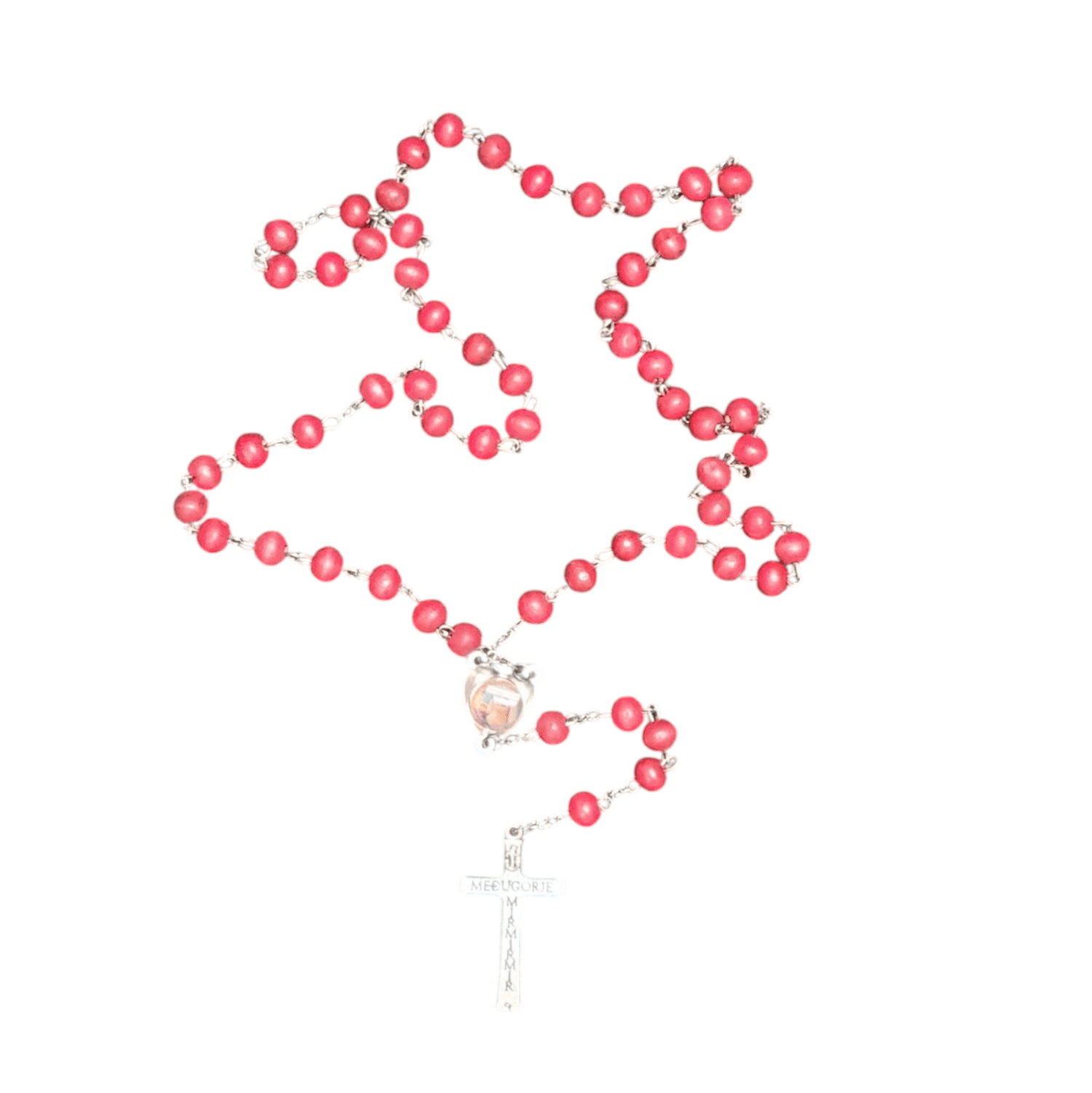 My Saint My Hero My Saint My Hero Rose Bead Medjugorje Rosary - Little Miss Muffin Children & Home