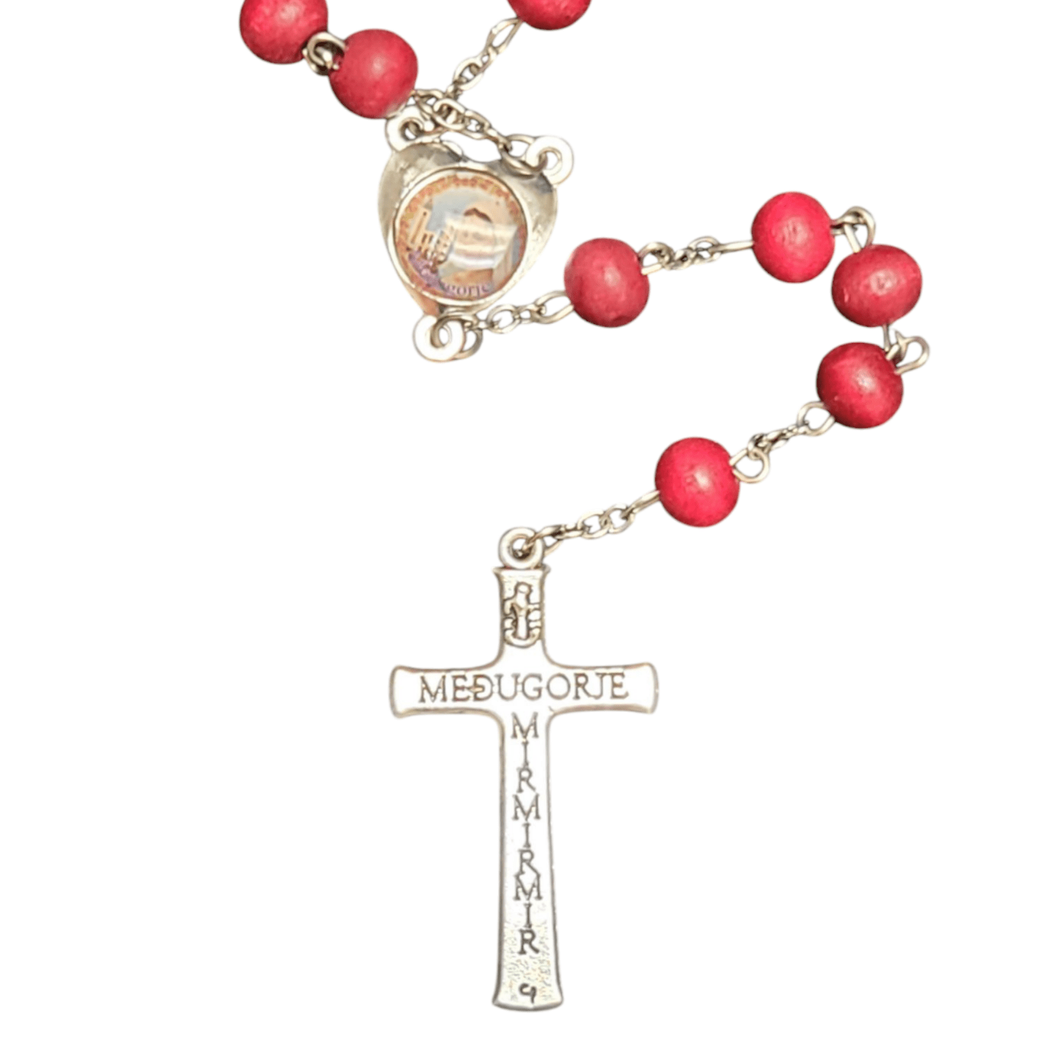 My Saint My Hero My Saint My Hero Rose Bead Medjugorje Rosary - Little Miss Muffin Children & Home